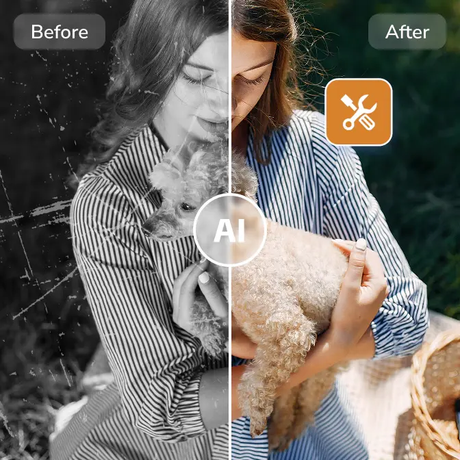 restore old photo online free