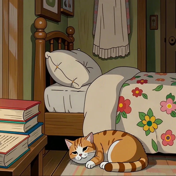 ghibli style asmr video