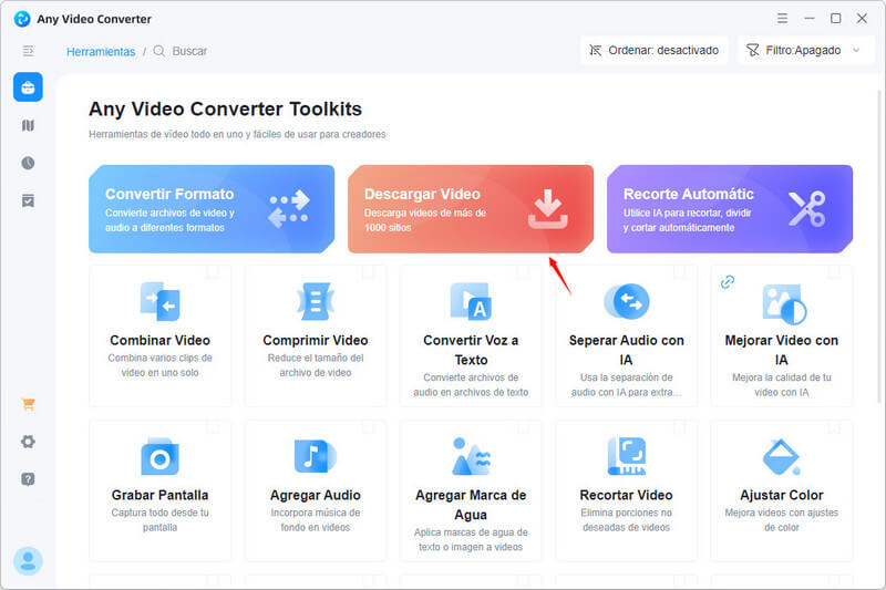 Any Video Converter - Descarga de videos