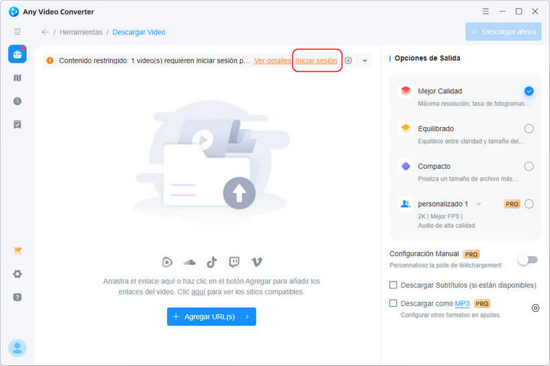 Iniciar sesión