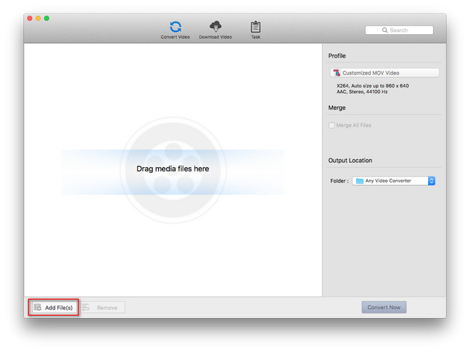 Añadir videos a Any Video Converter Mac