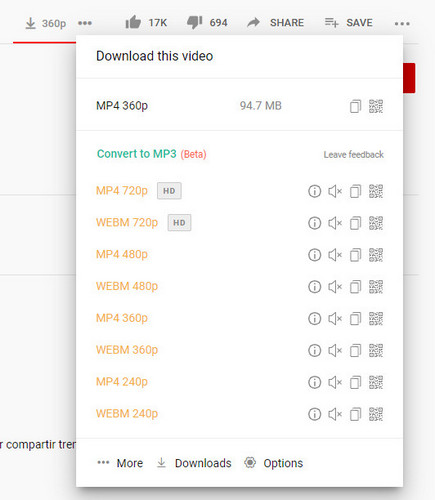download youtube videos with chrome