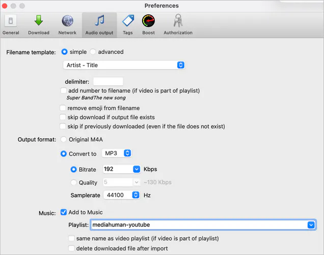 import audio to music library