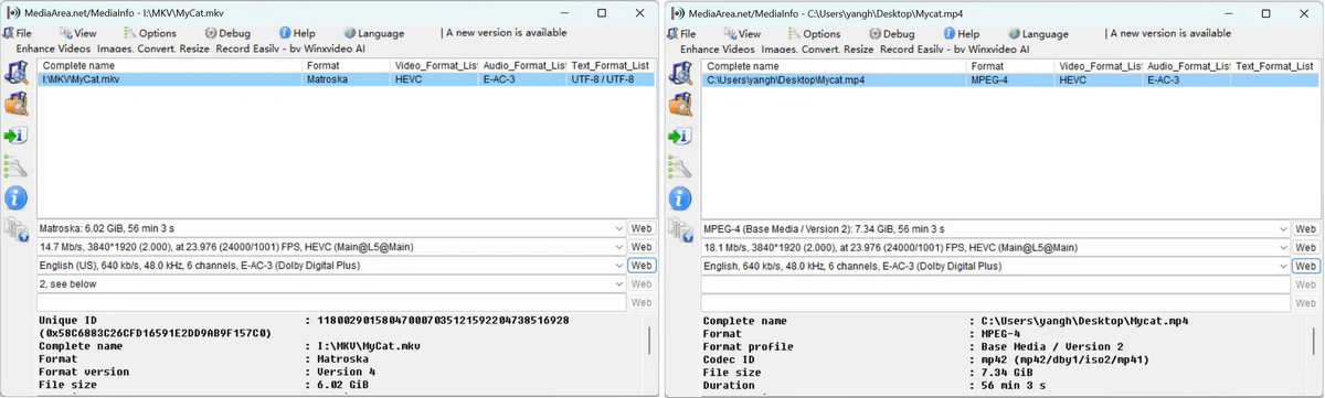 handbrake rewrap mkv to mp4