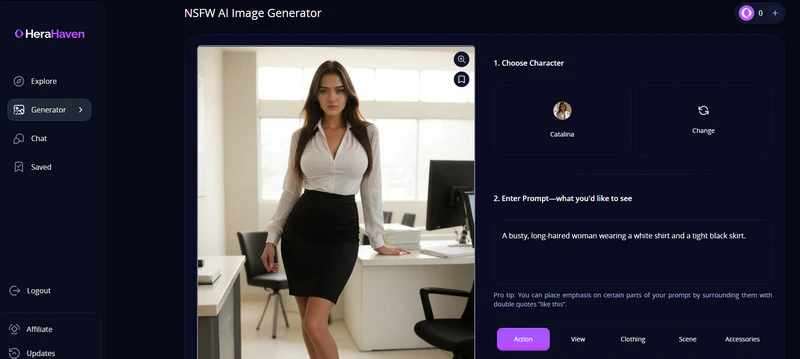 generate nsfw image by herahaven