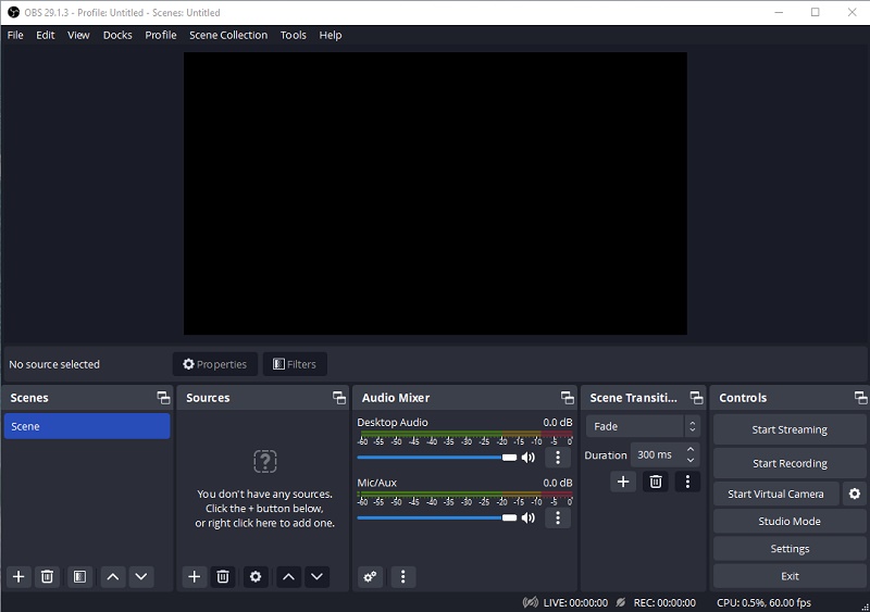 obs free screen recording software