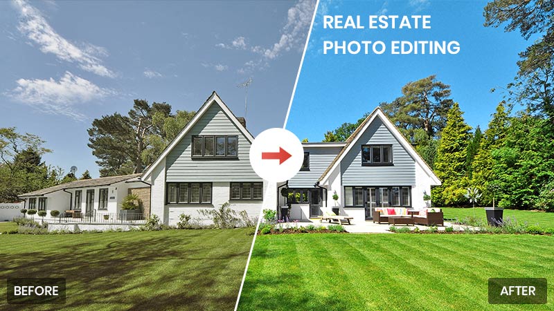 real estate photo editing