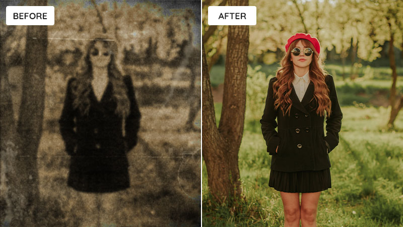 restore damaged photos