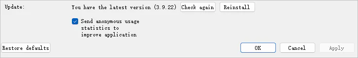 check and update version