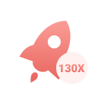 130X conversion speed