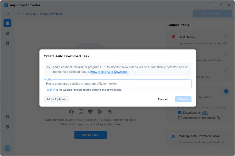 add url to monitor