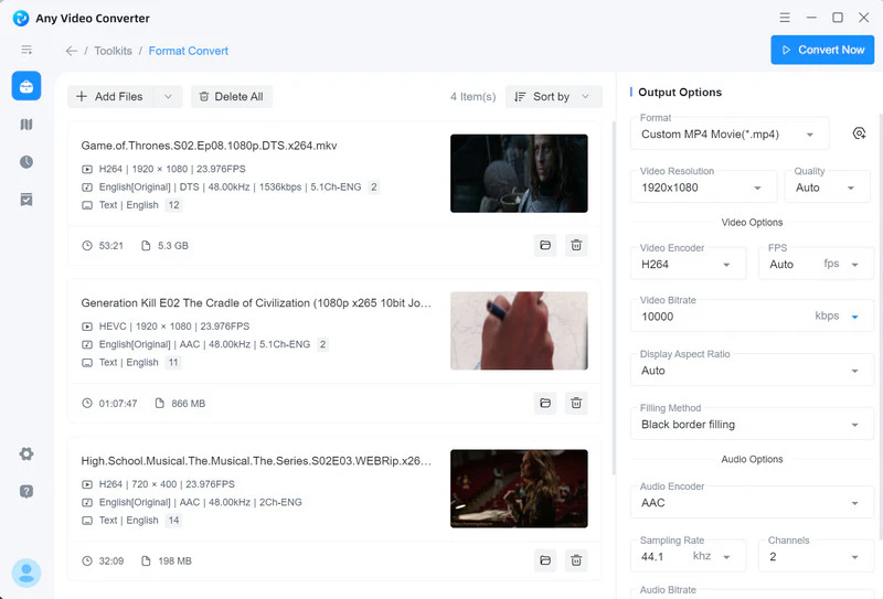 add 4k videos