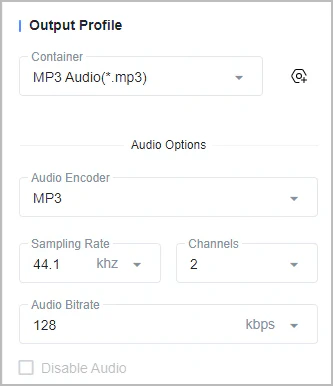 output profile
