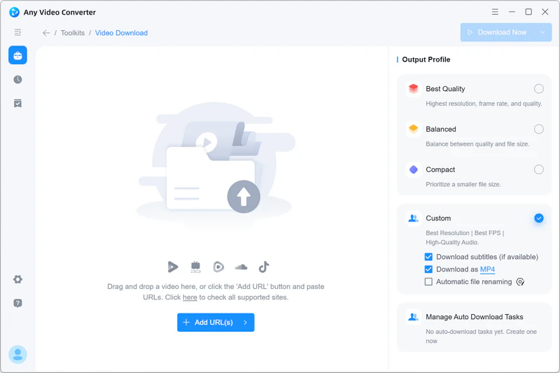 video download tool in any video converter