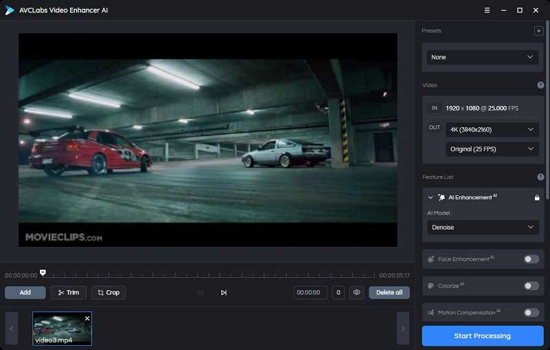 Import the video to Enhancer AI