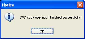 DVD Kopyalama Tamamlandı